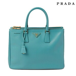 Prada handbag shoulder bag SAFFIANO LUX Turquoise Blue